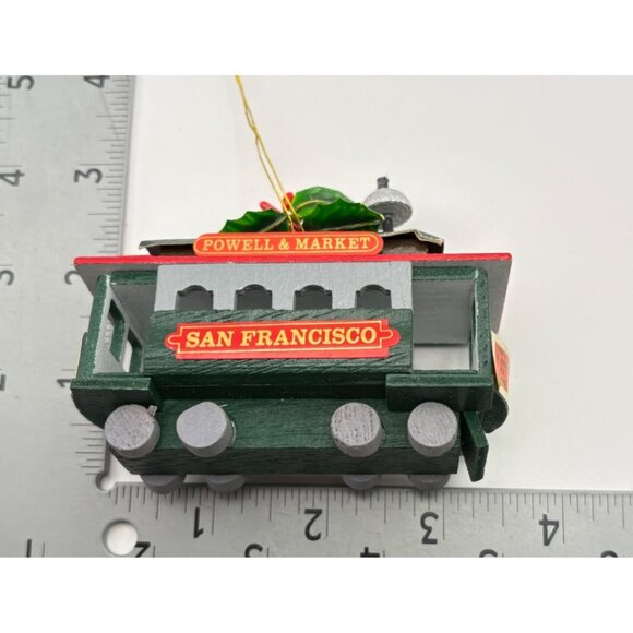 Kurt S Adler San Francisco Cable Car Christmas Tree Ornament Powell & Market - Picture 3 of 7